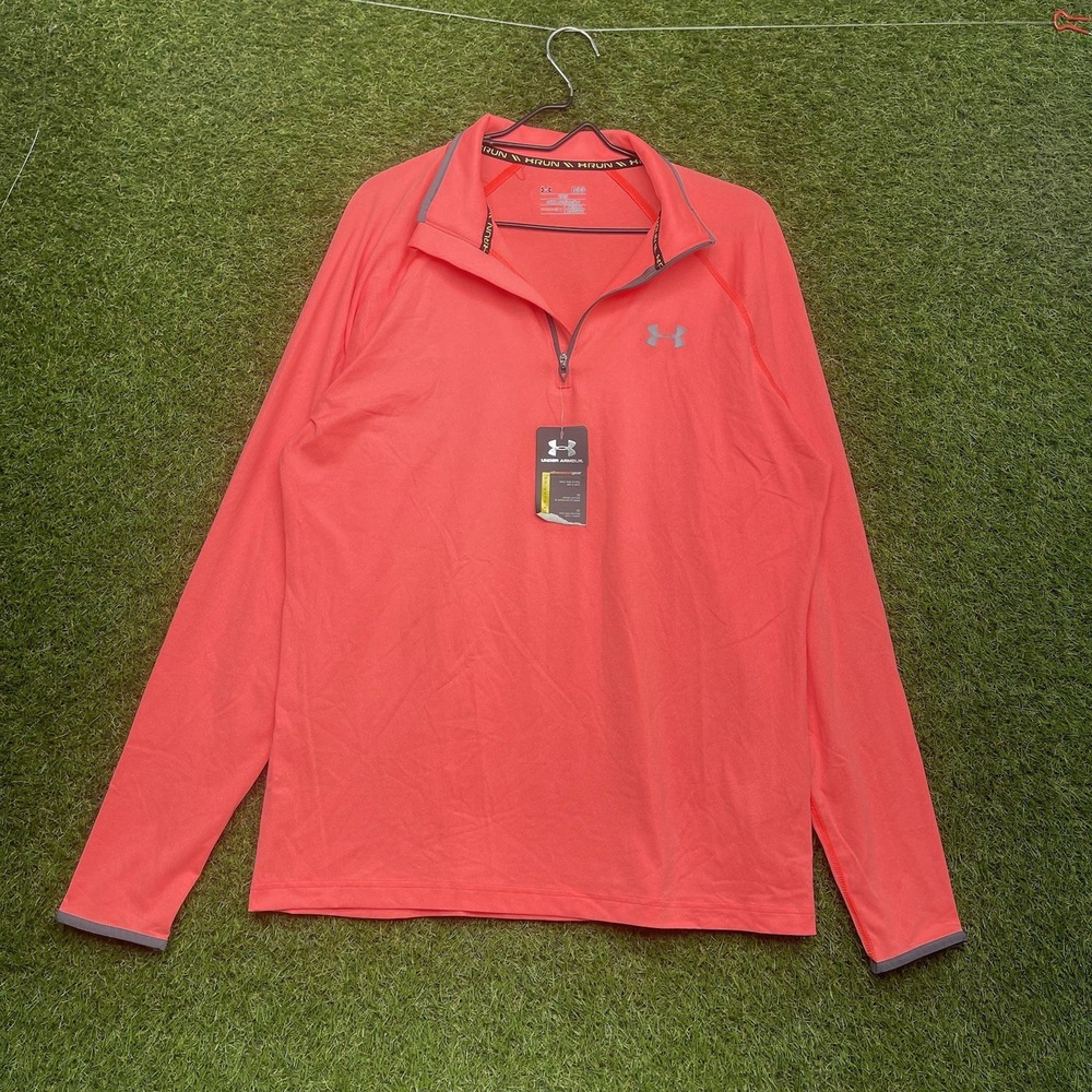 Under Armour 1/4 Zip Shirt Mens Large Mock Neck Long Sleeve AllSeasonGear NWT